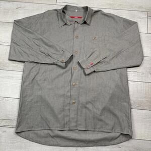 VTG SIGNUM Long Sleeve Button-Up Shirt SzXXL Microcheck Minimalist Germany Made